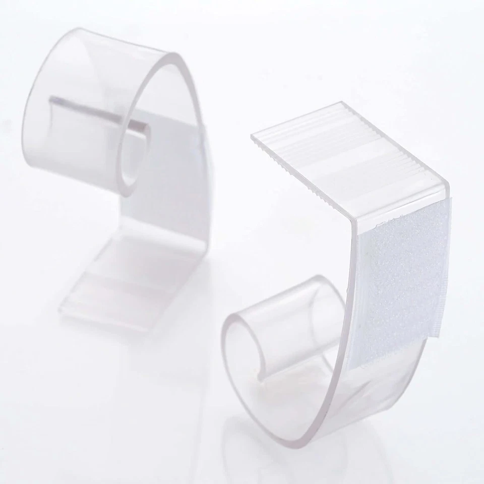 12 Шт. регулируемый прозрачный пластиковый большой стол юбка зажимы для свадьбы вечеринки события  - Изображение 3 из 4