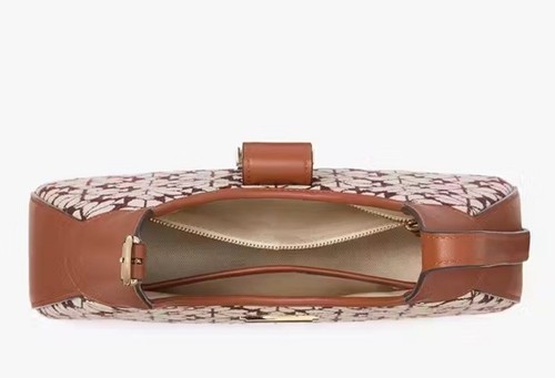 NWT Kate Spade- Spade Flower Jacquard Nouveau Small Shoulder Bag Burgundy - Picture 13 of 16