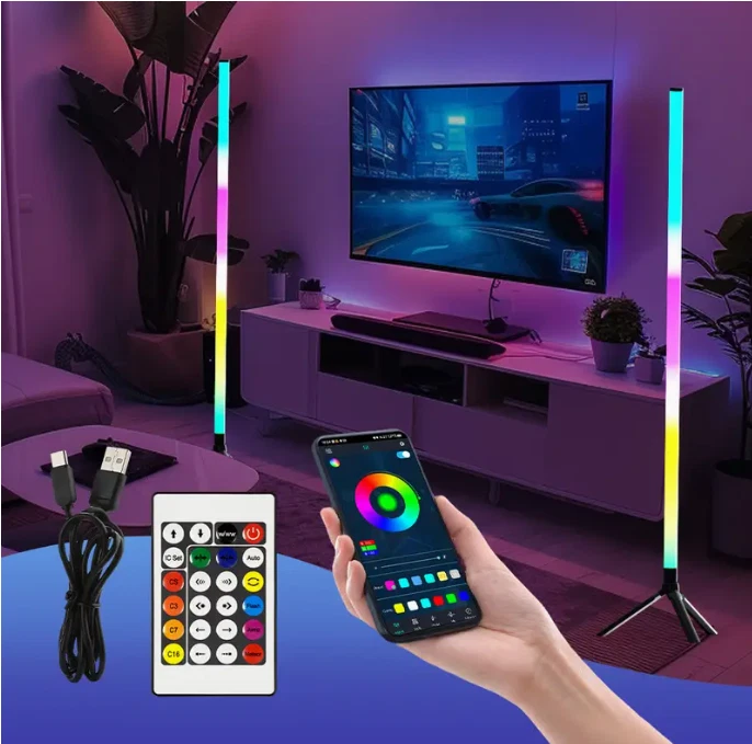 Barra de luz de tubo RGB con soporte de luz, varilla de varita de luz de video LED alimentada por USB Foto 2 de 4