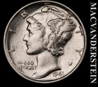 1941 Silver Mercury Dime - Scarce  High Grade  Lustrous  No Reserve  #L4505