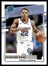 2020 Donruss Rated Rookies Basketball Desmond Bane 240 Memphis Grizzlies