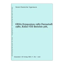 GESA Symposium 1980 Darmstadt 1980, Series: VDI Reports 366, Verein Deutscher Ing