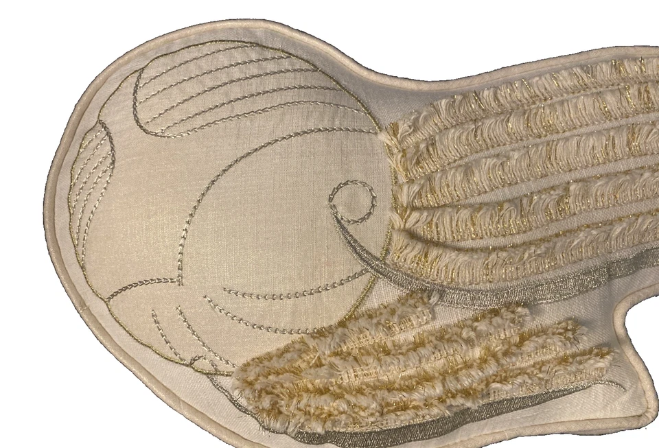 Pottery Barn Kids Harry Potter Golden Snitch Wings Shaped Pillow Preowned - Image 4 of 4