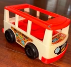 Vtg Fisher-Price Little People Mini-Van Great Decals FP-141 1969