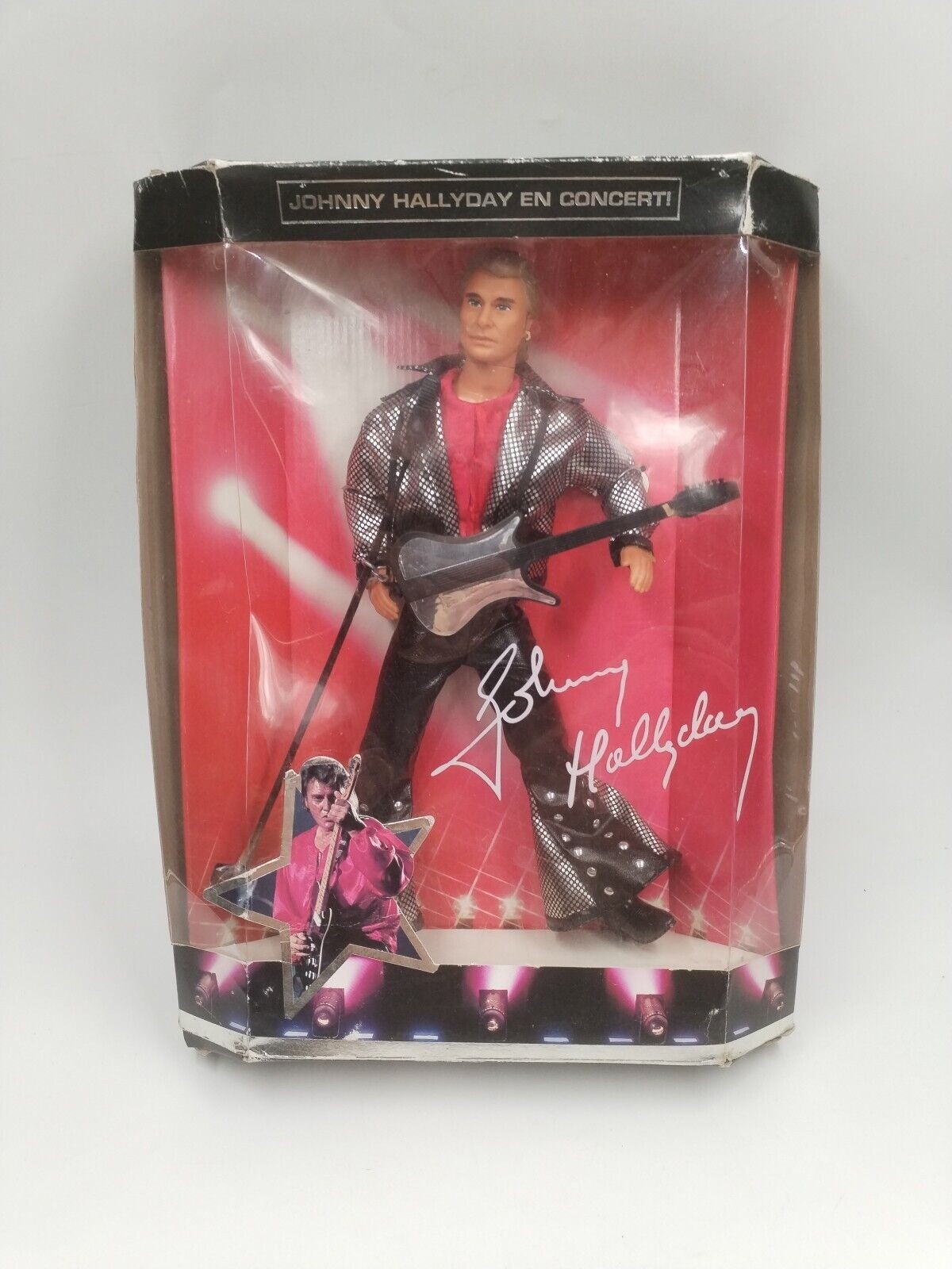 Poupée de collection Johnny Hallyday Mattel 1995 rare pour vitrine de passionné