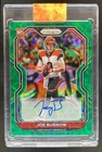 2020 Prizm Joe Burrow Rookie Auto Green Scope Rookie #27/75 Bengals
