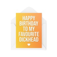 Tongue in Peach Lustige Geburtstagskarten, Happy Birthday To My Favourite D