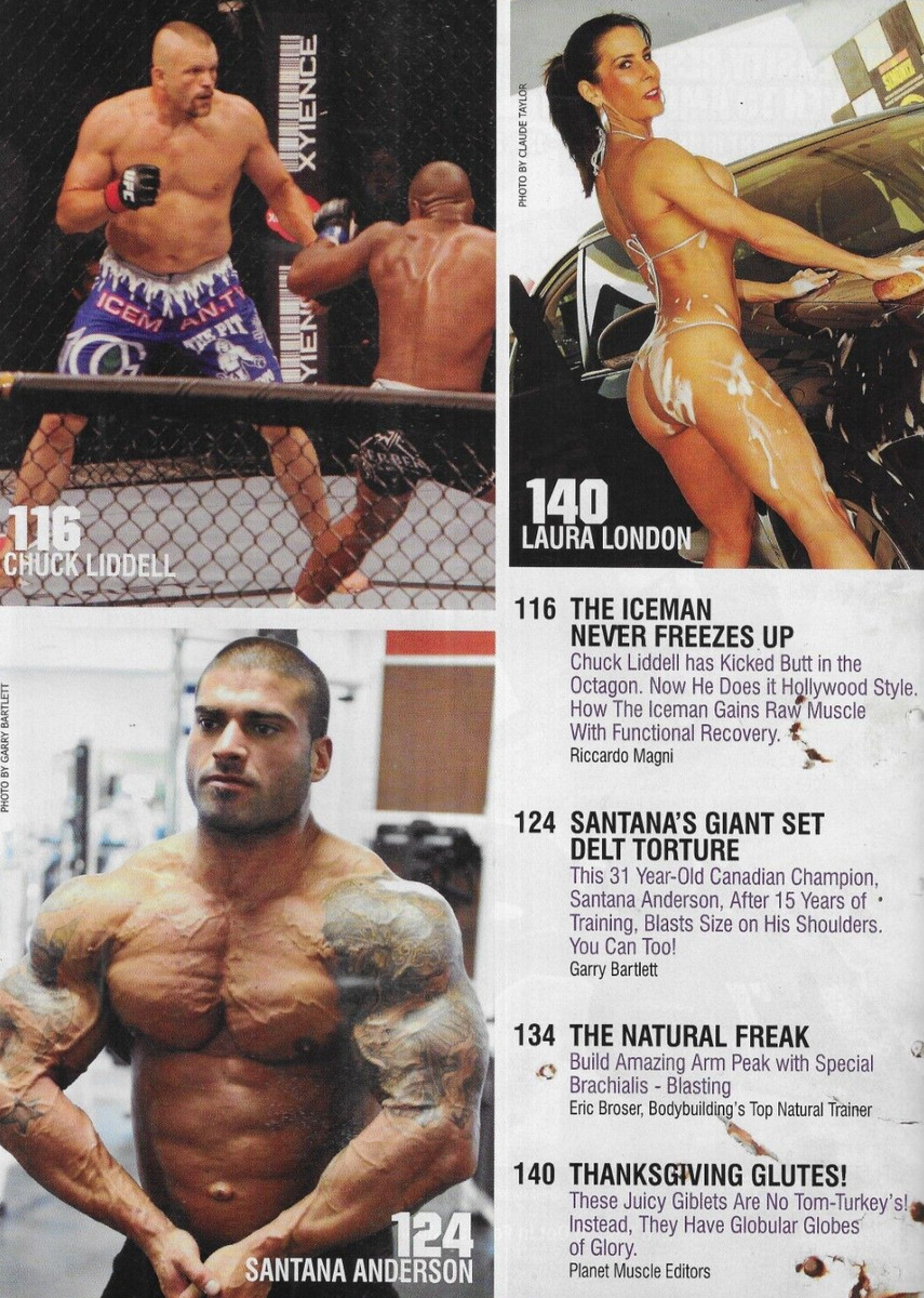 Planet Muscle Magazine Jay Cutler Chuck Liddell Mo Brant Organic Truths Calves  picture