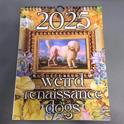 2025 Weird Renaissance Dogs Calendar 2025 Wall Monthly Calendar Wall Calendar - Picture 6 of 11