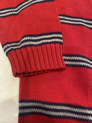 Boys Gap Kids Red Striped Sweater Size Medium (8) - Picture 3 of 4