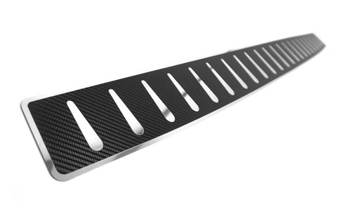 Carbon Foiled Rear Bumper Protector Guard To Fit Transit Courier (2024+) - Picture 2 of 5