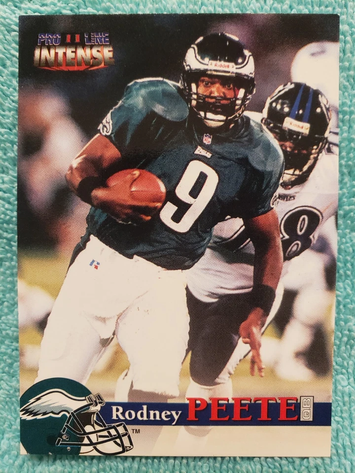 1996 CLASSIC PRO LINE II INTENSE RODNEY PEETE #17 PHILADELPHIA EAGLES  - Image 2 of 4