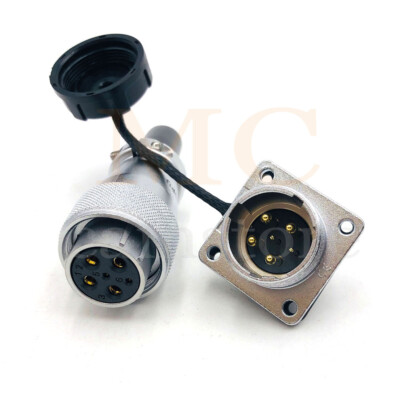 WEIPU WS20 10A 6Pin Panel Mount Waterproof Plug Socket,Industrial Wire Connector