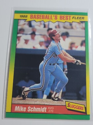 MIKE SCHMIDT 1988 Fleer Best Odd #36 of 44.  PHILLIES
