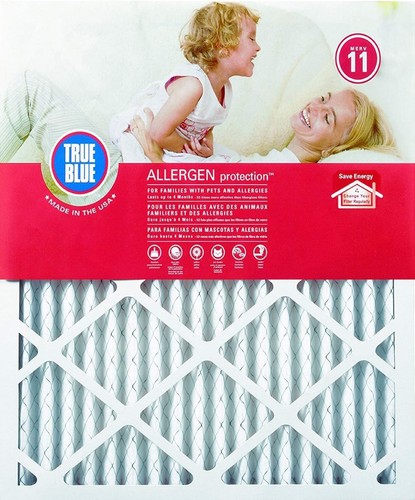 Filtro de aire True Blue MERV 11 15x20x1 paquete de 4 para calidad de aire superior (458)
