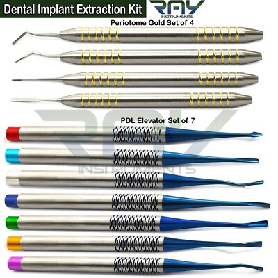 Dental Implant Tooth Extraction Kit Periotomes Elevator PDL Ligament Instruments