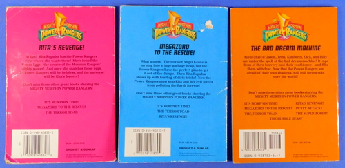 MIGHTY MORPHIN POWER RANGERS VINTAGE BOOK/NOVEL LOT OF 9 PARACHUTE PRESS - Picture 5 of 7