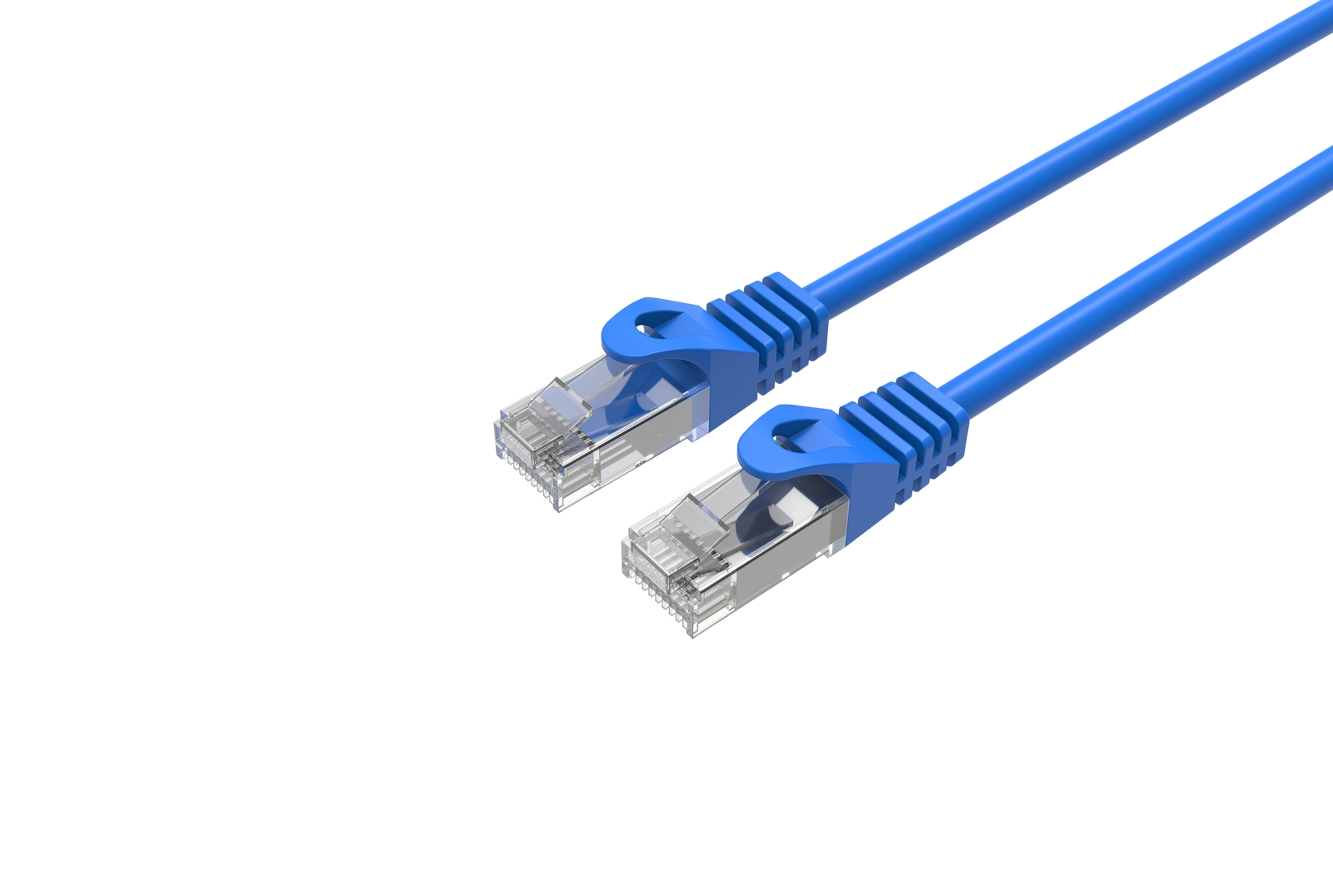 CAT6 Slim Ethernet Patch Cable Blue 7FT 5 PACK
