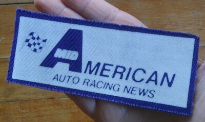 MID American Auto Racing News NASCAR Motors Racing Team Vintage Auto Patch
