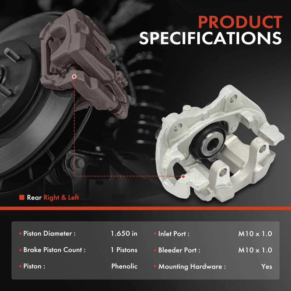 Pinza de freno trasera derecha o derecha con soporte para Mercedes-Benz W221 S400 S450 S550 Foto 2 de 4