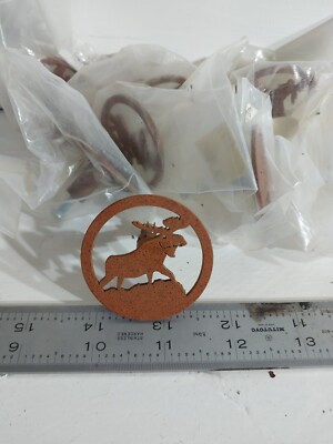 Vintage Rusty Iron Moose Know Handle 8ct