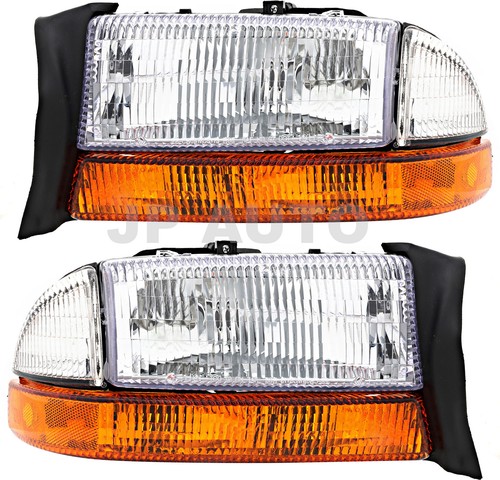 For 1997-1998 Dodge Dakota Durango Headlight Halogen Set Pair - Bild 1 von 11