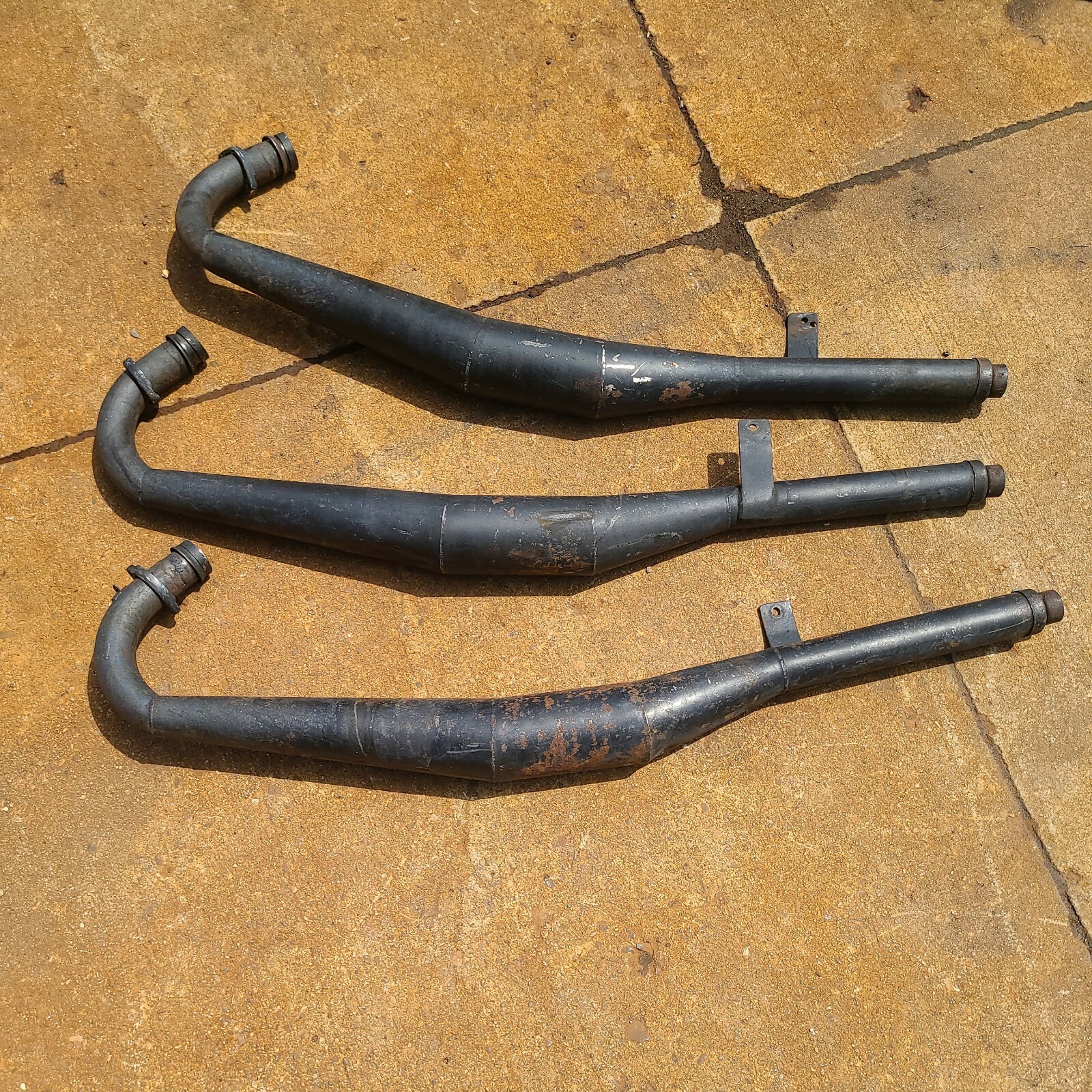 1974 74 Kawasaki H2 KH 750 Mach Exhaust Expansion Pipe Chambers set eBay