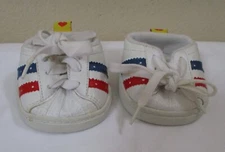Build A Bear Workshop Red White & Blue Tennis Shoes