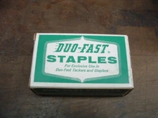 NEW BOX OF  10,000 DUO-FAST STAPLES 1/4"  338-CX FOR DUO-FAST TACKERS + STAPLERS