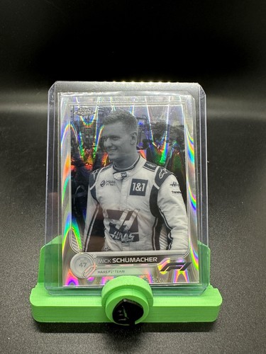 Mick Schumacher [Black & White RayWave] #70 2022 Topps Chrome Formula 1 card