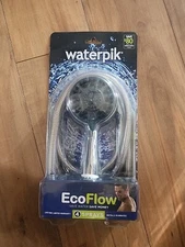 Waterpik - EcoFlow Chrome Showerhead (4 Spray Settings) Flexible 5' Hose