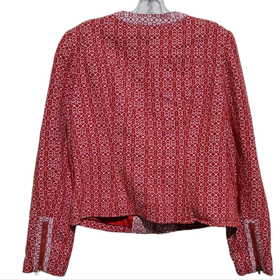 Chaqueta Jones New York Naranja y Blanco Cremallera Talla 8 Foto 4 de 4