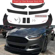 Glossy Black Front Bumper Lip /Splitter Spoiler For Ford Fusion