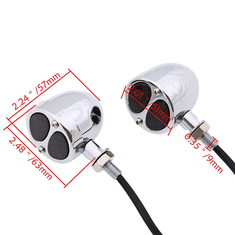 2 светодиодных указателя поворота стоп-сигнала ходовые огни для Harley Steet Glide - Изображение 3 из 4