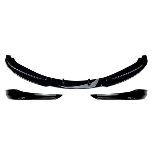 Alerón divisor delantero negro brillante BMW 3 Series NO M Sport E90 E91 LCI 8-12 - Imagen 2 de 7