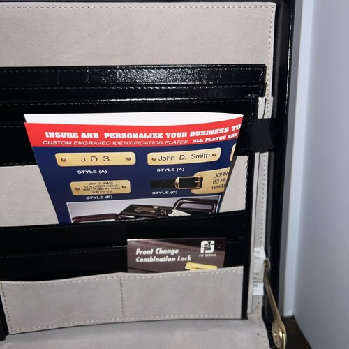 “Avenues In Leather” Fine Bonded Leather Attaché Case w/ Original Box *NEW Black - Picture 17 of 22