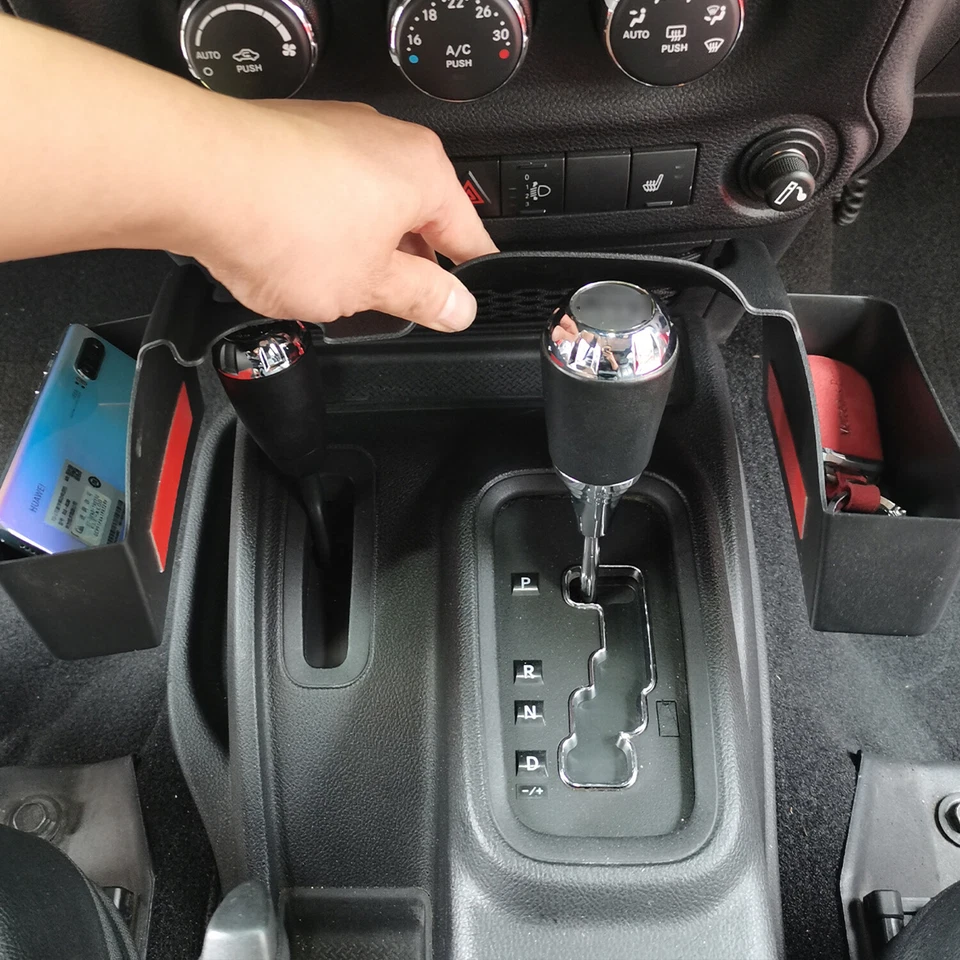 For 2/4Door Jeep Wrangler JK 2012-2017 Center Gear Shift Side Storage Box Tray - Imagem 4 de 4