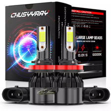 H11 H9 Led Headlights Kit Low Beam Bulb Super Bright 6000k Cool White 15000lm
