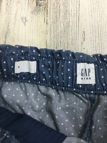 Baby Gap Girls Sz S Kids Blue Polka Dot Pull On Ruffle Shorts - Picture 2 of 6