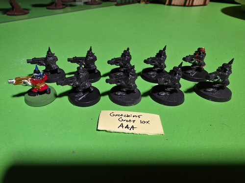 AAA Space ORKS 10x Gretchins Vintage Old PP{ Warhammer 40K Grots primed used - Picture 2 of 2