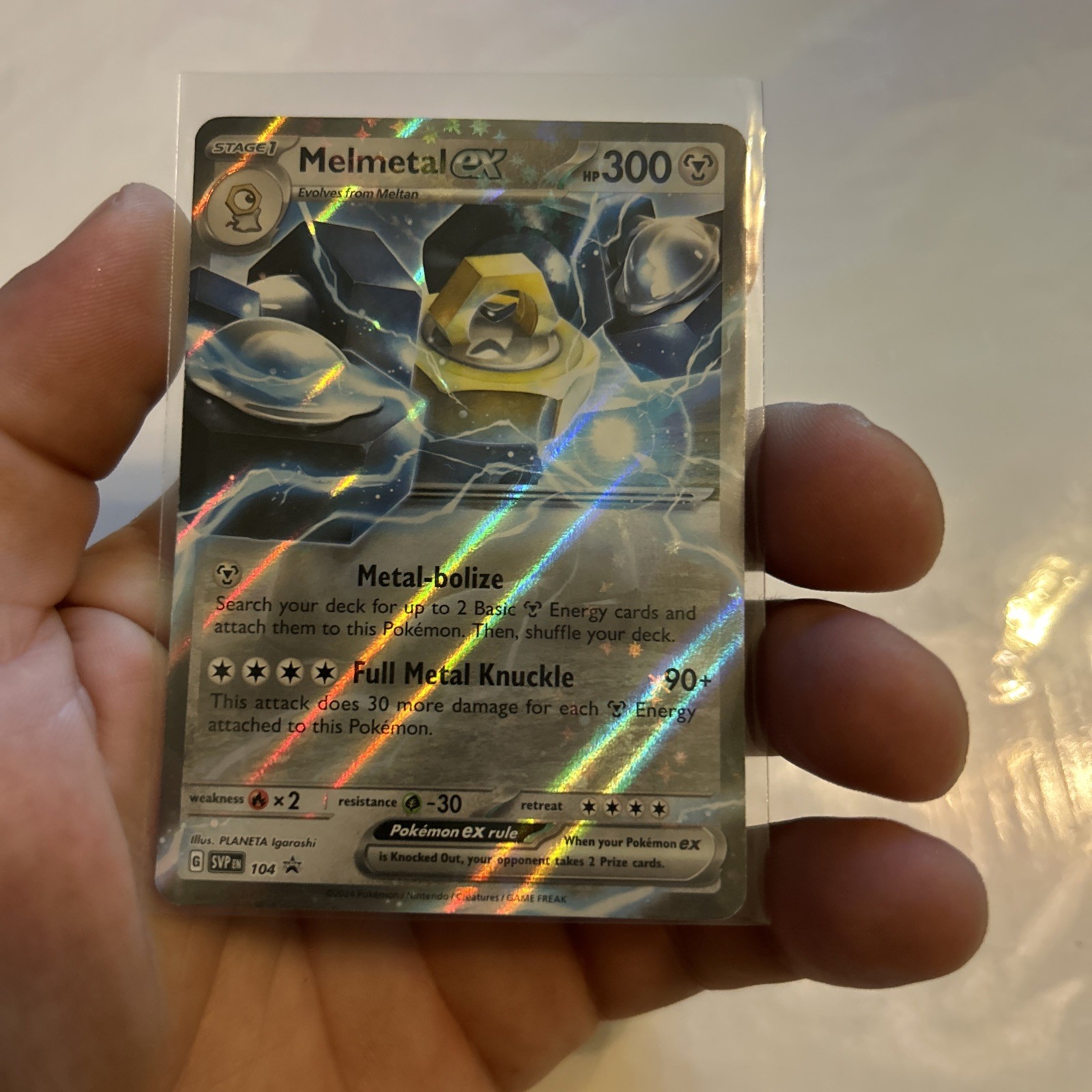 Melmetal ex 104 Sv: Scarlet & Violet Promo Cards Holo