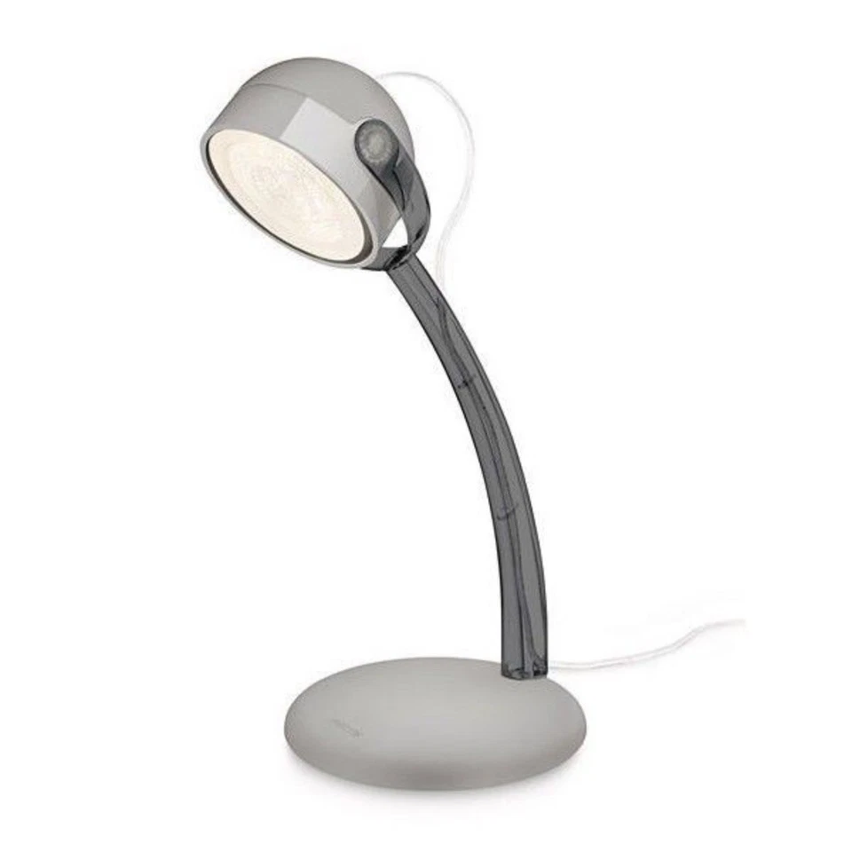 Philips Tischleuchte Schreibtischleuchte LED Leuchte Modern Grau Schwenkbar - Bild 1 von 1