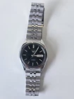 Seiko 5 Automatic 21 Jewels Black Dial Day Date Vintage Mens Watch Working
