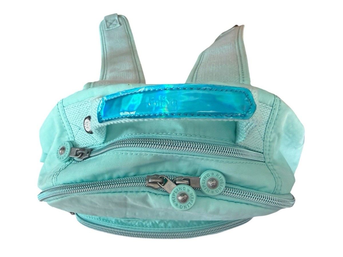 RARE Kipling SEOUL GO Small Tablet Backpack Fresh Teal 2  display picture 1