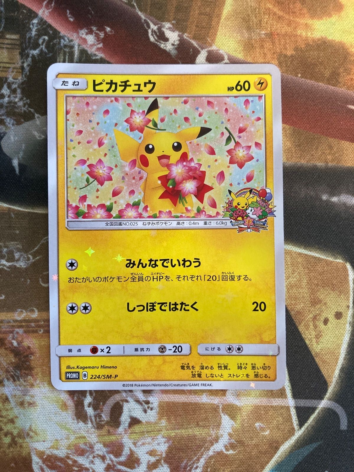 Pokemon Card Japanese 【U.S./DDP】 Pikachu 20th 224/SM-P LP