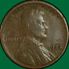 1923-S Lincoln Wheat Cent Very Good VG Coin, Cleaning #34322