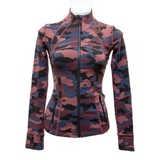 Lululemon Define Jacket Womens Size 4 Luon Heritage 365 Camo Red Night Sea Multi