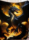 Dragon blanket Printed soft fleece 40 inch by 60 inch NEW Free Shipping