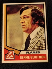 1974-75 Topps Hockey - #147 Bernie Geoffrion  - Atlanta Flames VG-EX Condition 