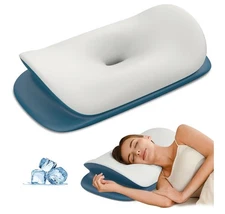 Cervical Neck Pillow for Pain Relief - Ergonomic Memory Foam Contour Pillows for